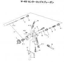 アネストIwata　スプレーガン部品　Ｗ４００ 空気弁バネの通販ページ。