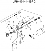 アネストIwata　自補修専用スプレーガン部品　ＬＰＨ１０１−１４４ＢＰＧ用ヒラザガネの通販ページ。