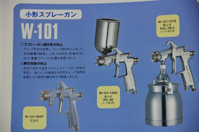 アネスト岩田 小型エアースプレーガン圧送式W101-102P | 商品の紹介 