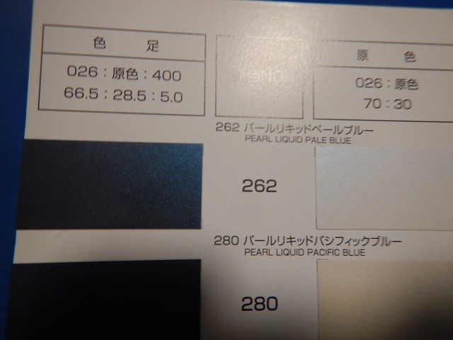 関西ペイント社製自動車補修ウレタン塗料 レタンPGエコパールリキッドシリーズ 262ペールブルー 0.3L通販ページ。 | 商品の紹介