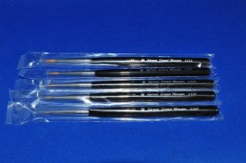 スプルースブランド、微細ペイントブラシ　ディテールマスターシリーズ　２０１２年新作面相筆　高級ナイロン５本セット　プラモデル　フィギア筆。