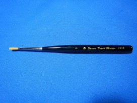 スプルースブランド、微細ペイントブラシ　ディテールマスターシリーズ　平筆　０号　ロング仕様　高級ナイロン２１１８　プラモデル　フィギア筆。